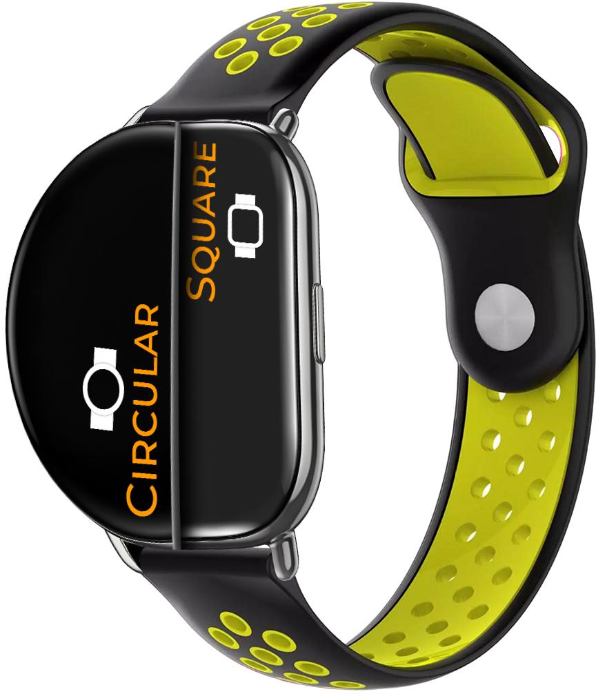 Ремешок Sport для ZEPP E Square/Circular Black Yellow (26327-61)