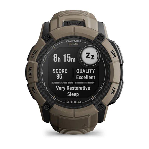 Смарт-часы Garmin Instinct 2X Solar-Tactical Edition Коричневый (010-02805-03) - фото 9