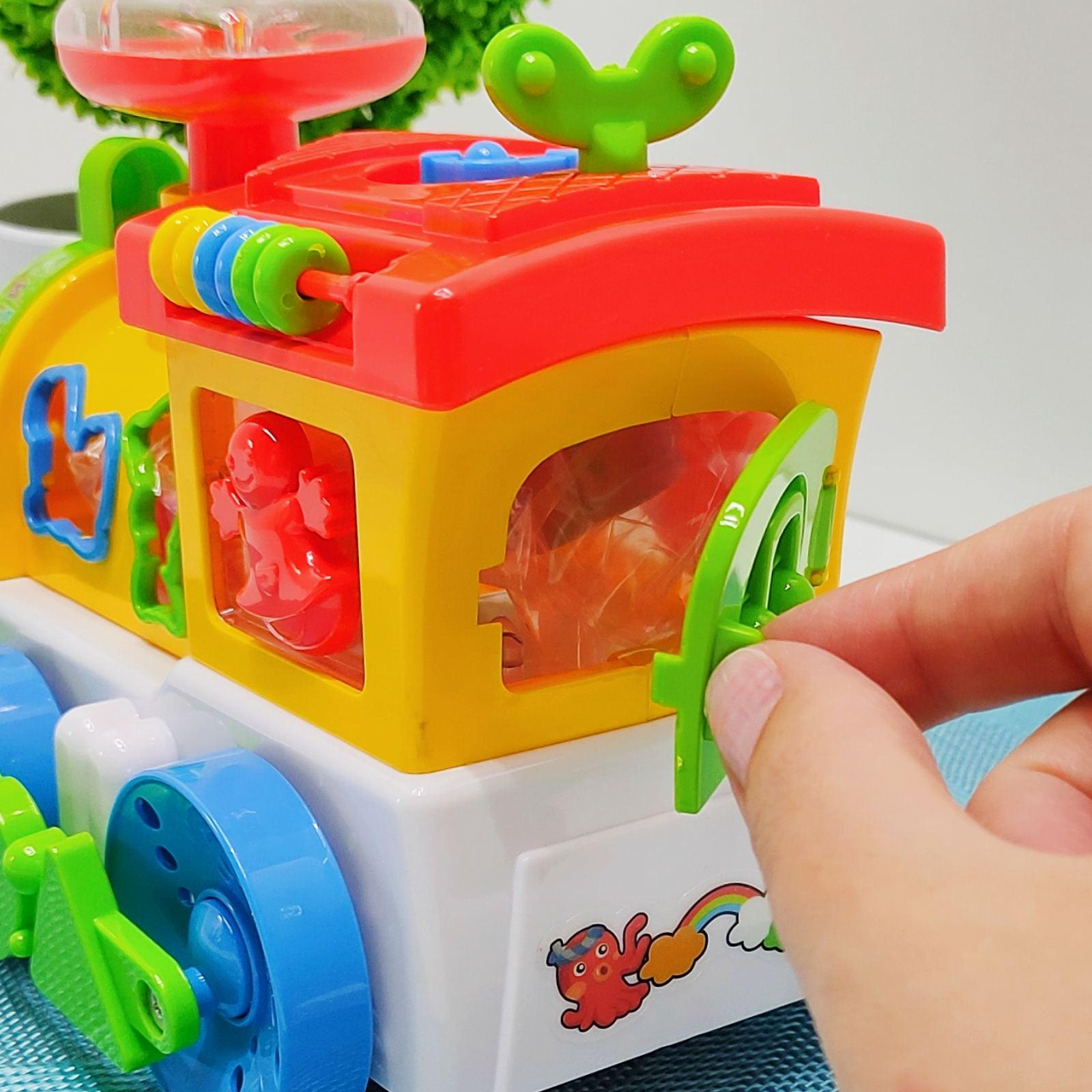 Паровоз розвиваючий TK Group на батарейках пищалка на трубі/підсвічування українське озвучування Червоно-жовтий (93866) - фото 6 Паровоз розвиваючий TK Group на батарейках пищалка на трубі/підсвічування українське озвучування Червоно-жовтий (93866) - фото 6