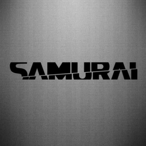 Наклейка Samurai Cyberpunk 35x4,7 см Черный (21559987)