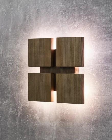 Cвітильник настінний Iterna Wall A 4xG4 Темний ясен (L W004)