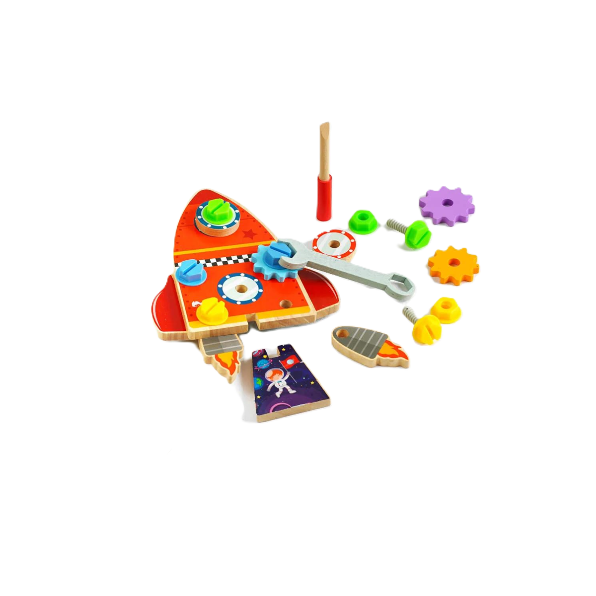 Игрушка для малышей С-62353/32 Бизиборд космическая ракета/отвертка/гаечный ключ/шестерни/болтики в коробке (23362099) Игрушка для малышей С-62353/32 Бизиборд космическая ракета/отвертка/гаечный ключ/шестерни/болтики в коробке (23362099)