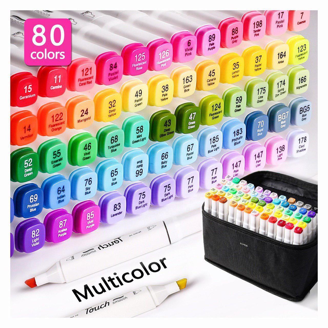Набор маркеров Touch Multicolor для рисования и скетчинга 80 шт. - фото 5
