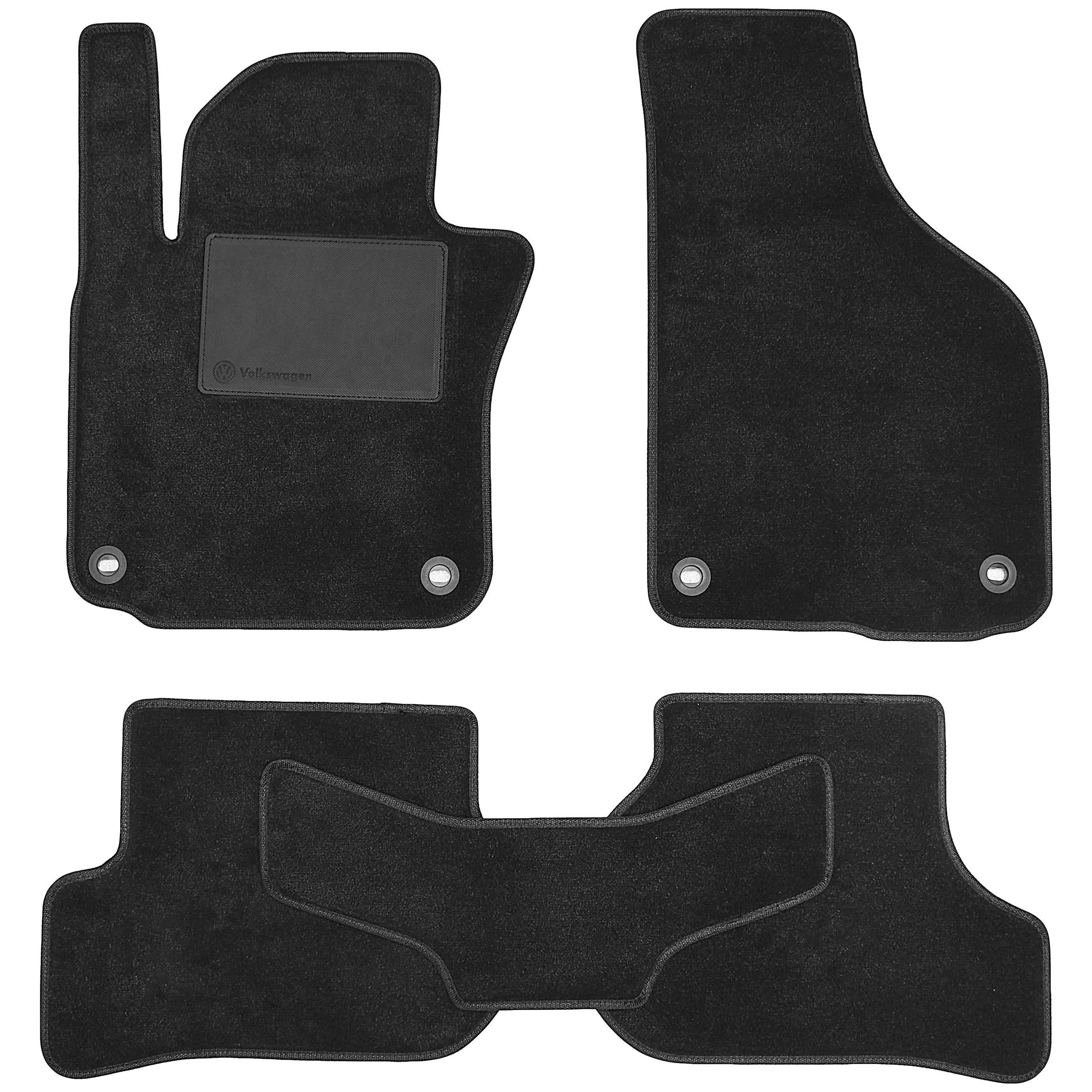 Коврики в салон для Volkswagen Scirocco '09-17 текстильные Черный (165599)