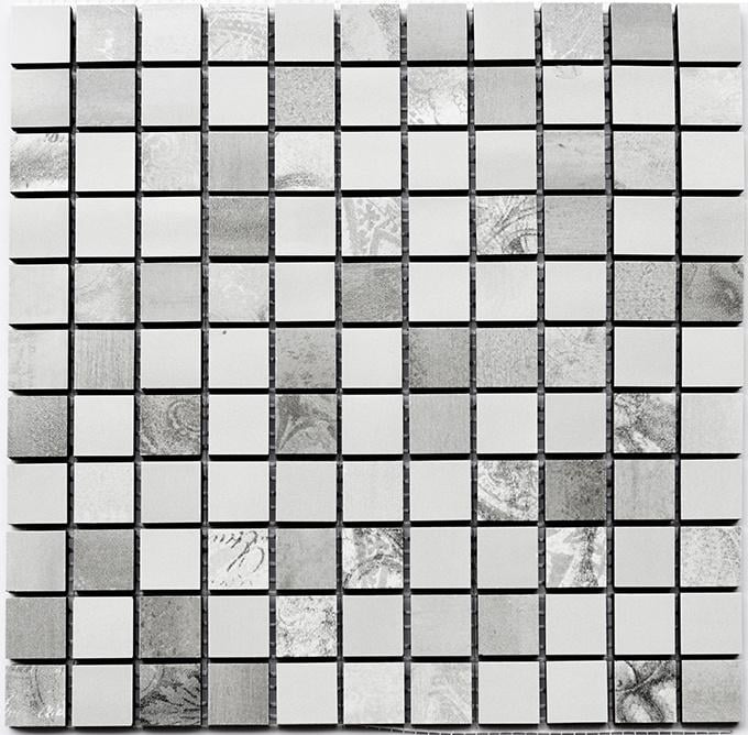 Мозаика керамическая Kotto Ceramica СМ 3021 C3 Impresion/Gray/White 300x300x9 мм 25x25 мм (002689)
