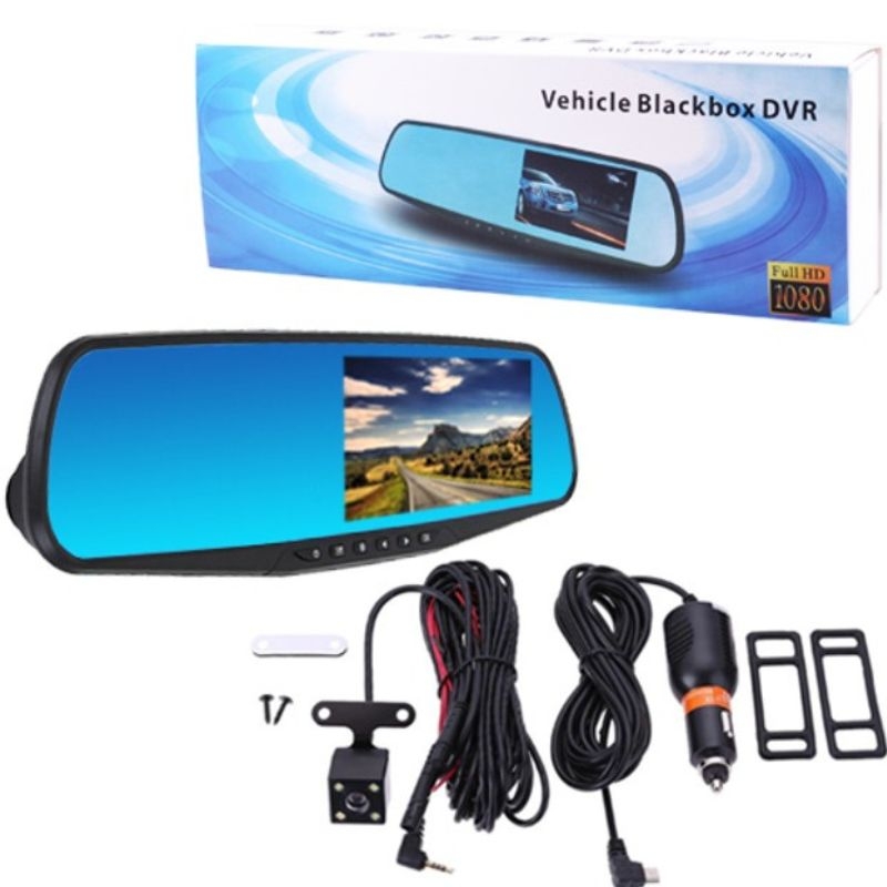 Видеорегистратор UKC L-9004 зеркало LCD 3,5" 1080P Full HD 2 камеры (tf7456) - фото 4 Видеорегистратор UKC L-9004 зеркало LCD 3,5" 1080P Full HD 2 камеры (tf7456) - фото 4