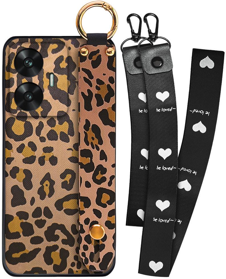 Чехол SHLab Realme C55 Leopard + два ремешка с карабином (34315)