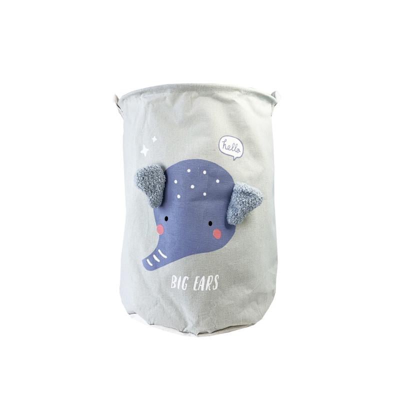 Корзина для игрушек Mega Zayka Big ears Слоненок 40х50 см Серый (KY-157-Y-59) Корзина для игрушек Mega Zayka Big ears Слоненок 40х50 см Серый (KY-157-Y-59)