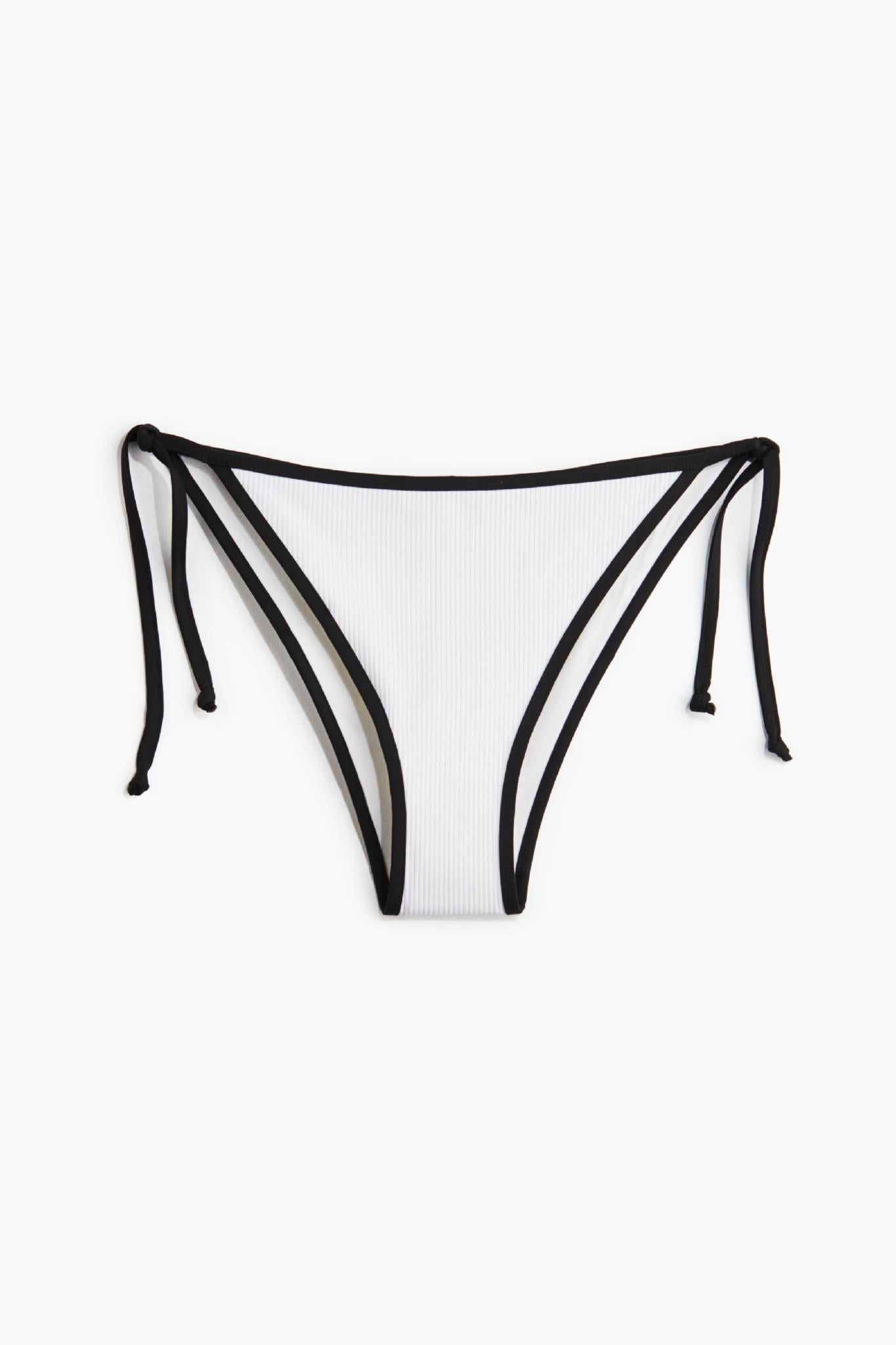 Купальные трусики H&M 1280398 S Белый/Черный