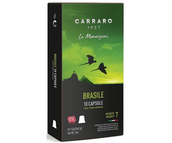 Кофе в капсулах Nespresso Carraro Brasile 10 шт. (c144039)