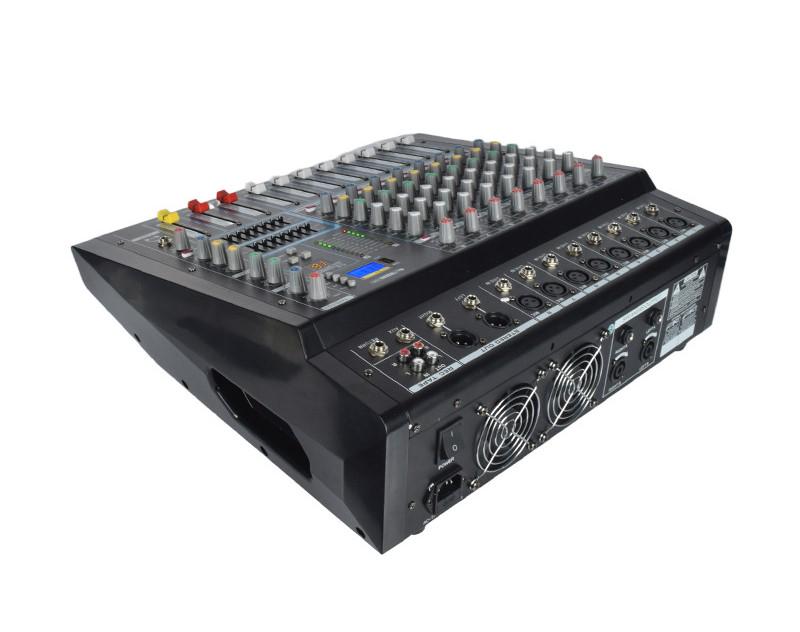 Мікшерний пульт активний 2х1600 Вт 8-канальний USB Bluetooth (0021) - фото 2