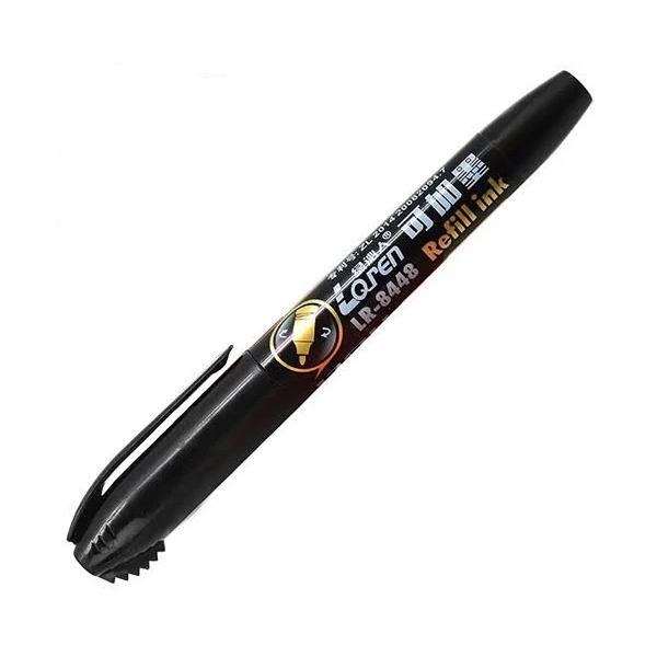 Маркер перманентный и нож для скотча Loren LR-8448 5 шт. Черный (STE-ST02262)