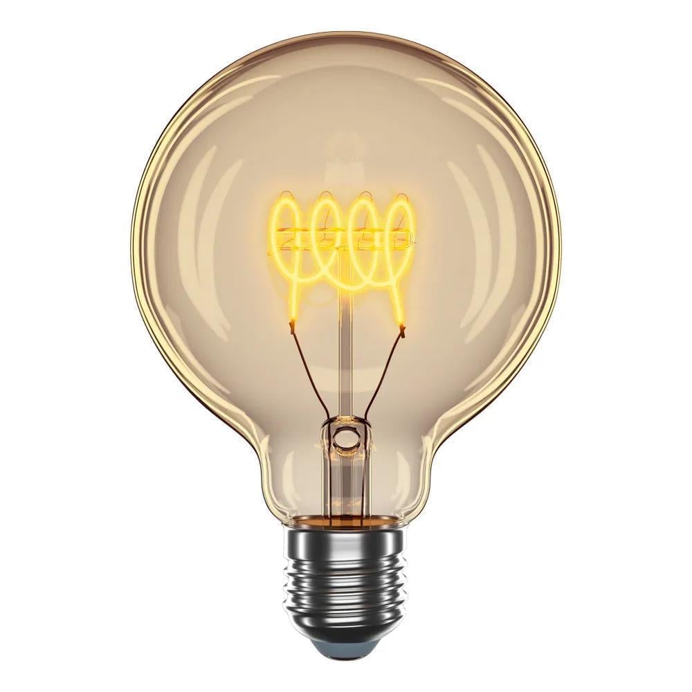 LED-лампа Velmax V-Filament-Amber-G95-Спираль-G 4W E27 2700K 300 Lm (28689213)