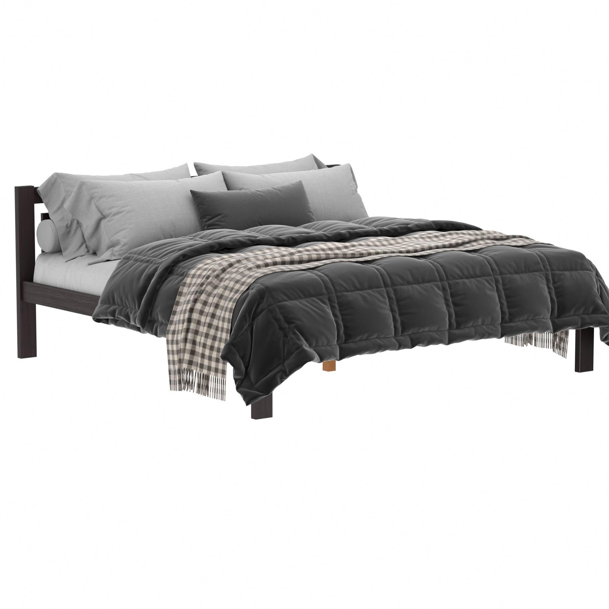 Ліжко Гонконг дерево двоспальне 180х190 Венге (569591)