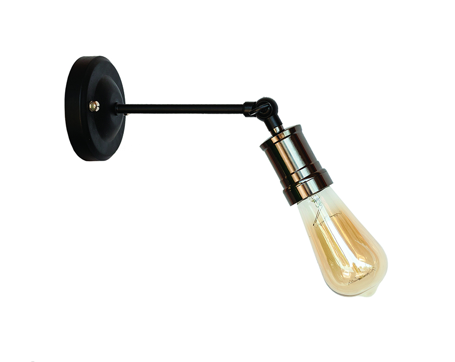 Бра Levistella Lofty подвижное с патроном AMP20 Черный хром (1963530373)