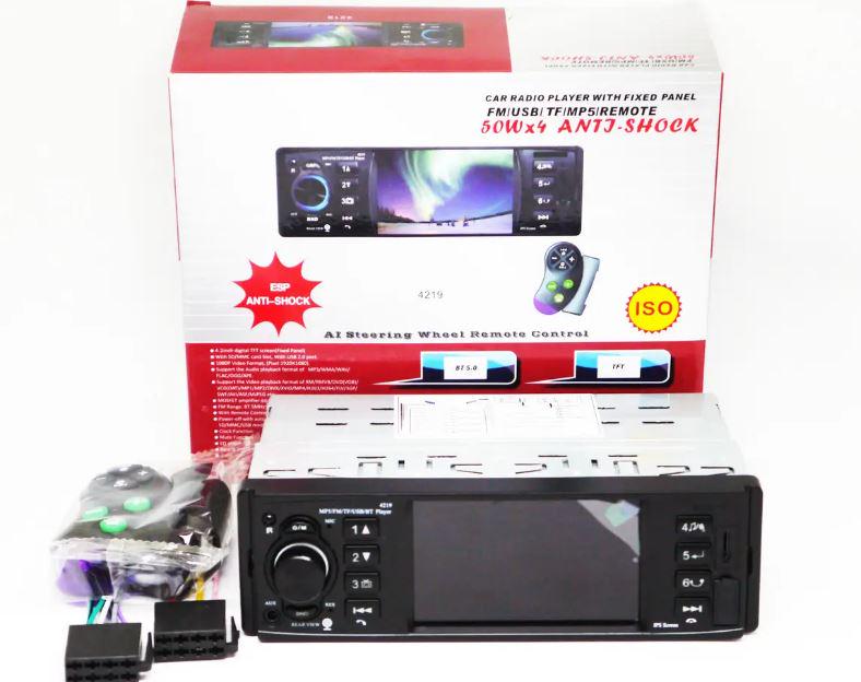 Автомагнітола 1DIN 4219 ISO экран 4,1'' DIVX/MP3/USB/SD/Bluetooth (17505) - фото 6