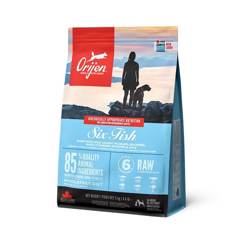 Корм сухий Orijen Six Fish Dog з рибою для собак будь-якого віку 2 кг (0064992183202)