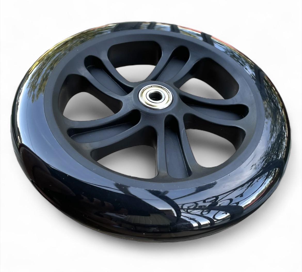 Колесо для самоката PU з підшипниками 608 180х30 мм Чорний - фото 4