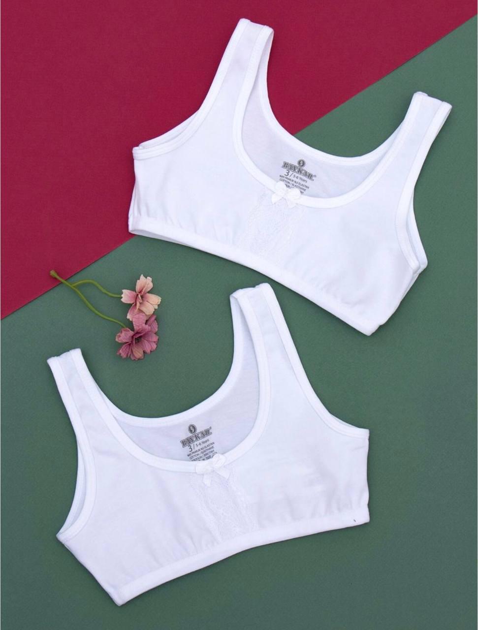 Набір топів мереживних для дівчинки BAYKAR р. 6 158-164 см 11-12 років 3 шт. Білий (4215-01) Набір топів мереживних для дівчинки BAYKAR р. 6 158-164 см 11-12 років 3 шт. Білий (4215-01)