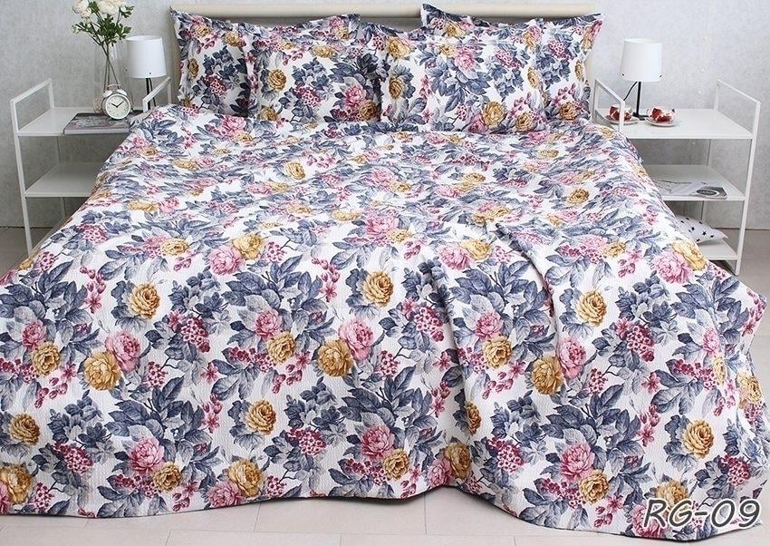 Комплект постільної білизни Ranforce Gofre RG-9 двоспальний наволочки 70x70 см