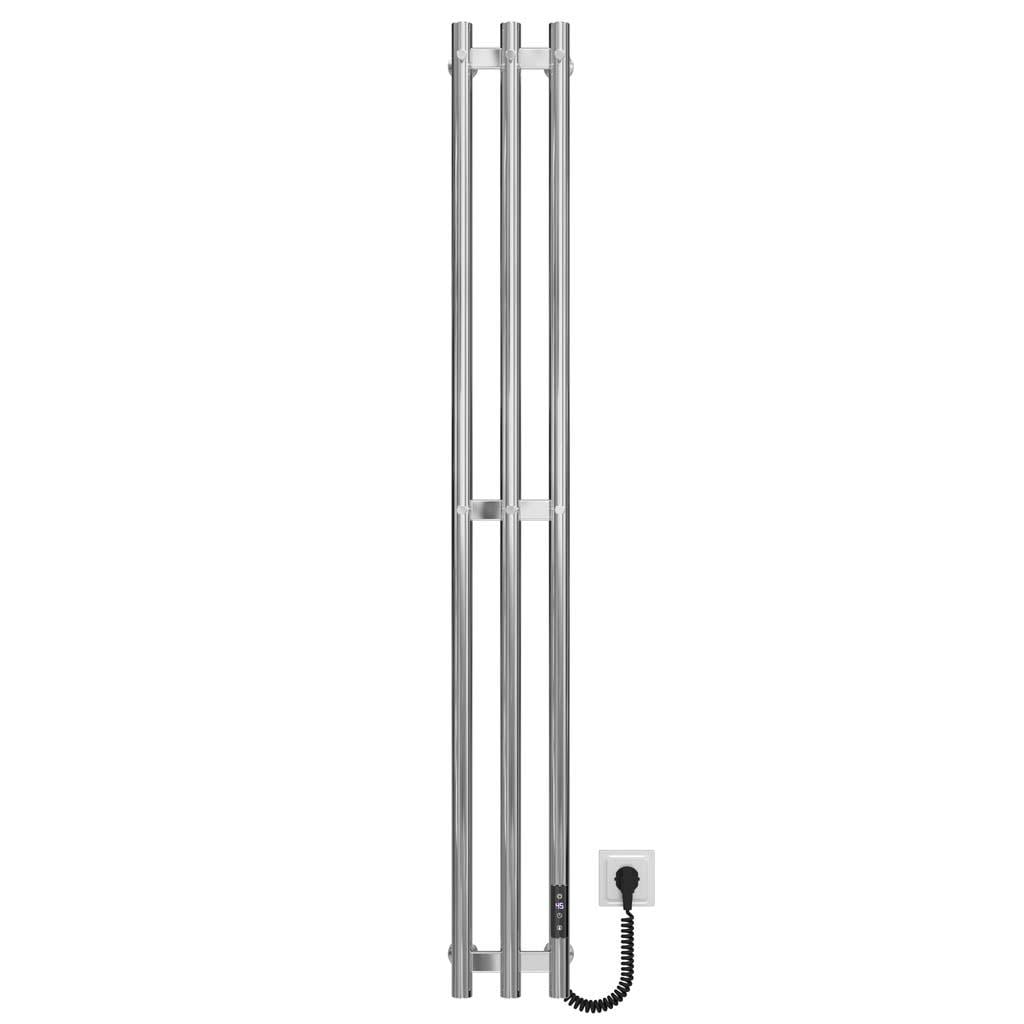 Полотенцесушитель электрический Deffi Zara П3 JD03 правое подключение нержавеющая сталь 140х1400 мм Хром (A.CL.140.14.3.E.C.R.1)