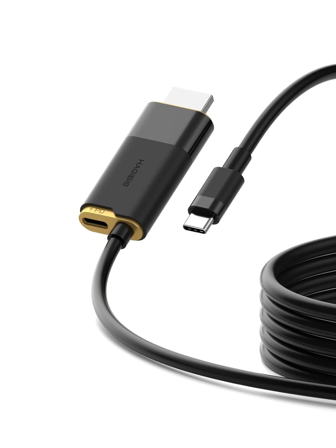 Кабель USB-C- HDMI Hagibis SCW10 для Nintendo Switch и OLED с 8K@60 Гц 100 Вт Black (SCW10) Кабель USB-C- HDMI Hagibis SCW10 для Nintendo Switch и OLED с 8K@60 Гц 100 Вт Black (SCW10)