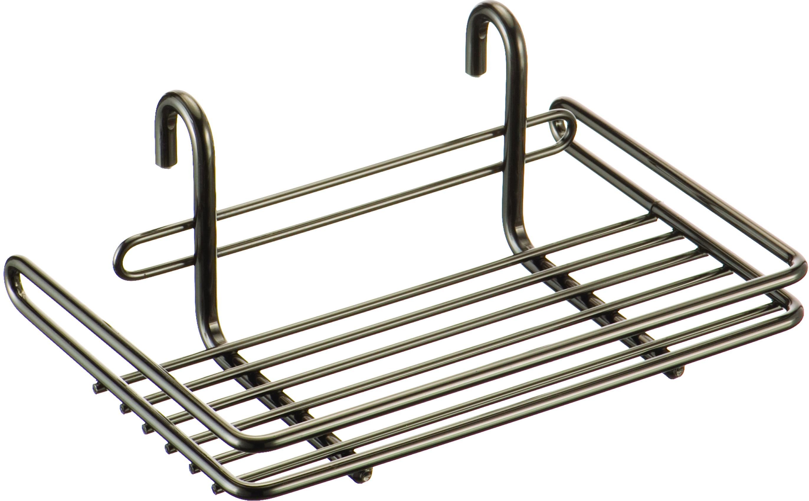 Полка на рейлинг Lemi Черный никель (30807)