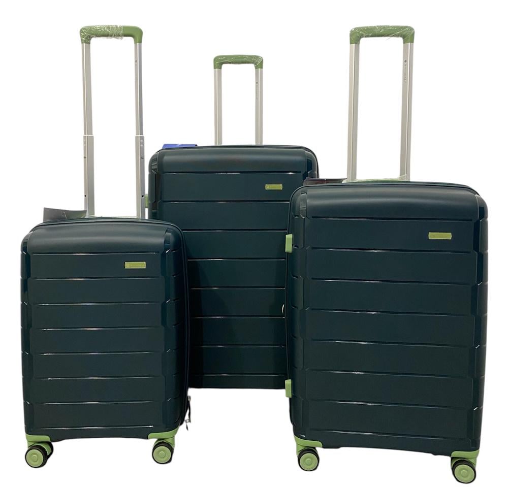 Комплект чемоданов Snowball 20303 Темно-зеленый (31706385)