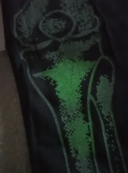 Колготки на Хэллоуин фосфорные Скелет 40 den S Черный (707565-S) - фото 3