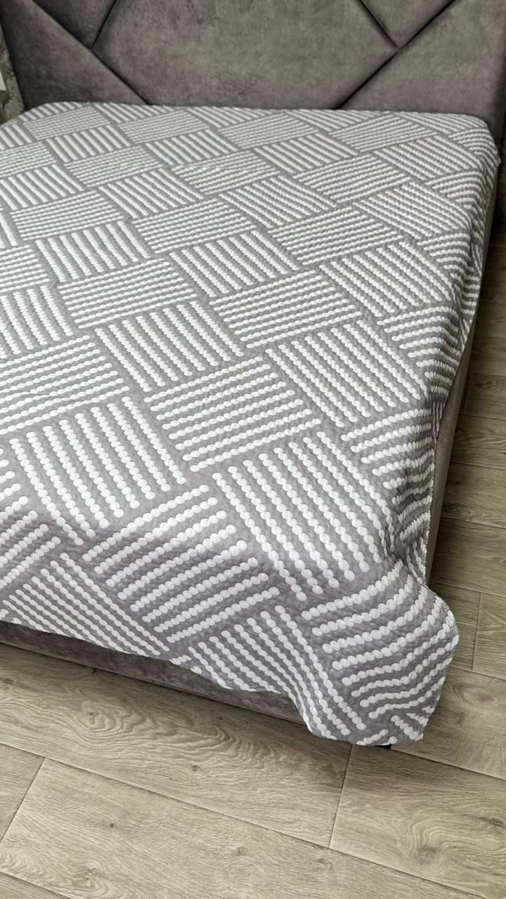 Покрывало Муслин Евро 200х230 см Серый (Д-mur-muslin25-010)