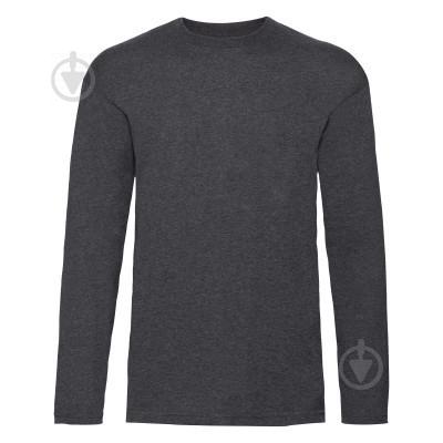 Чоловічий лонгслів Fruit of the Loom Valueweight long sleeve L Темно-сірий (0610380HDL)