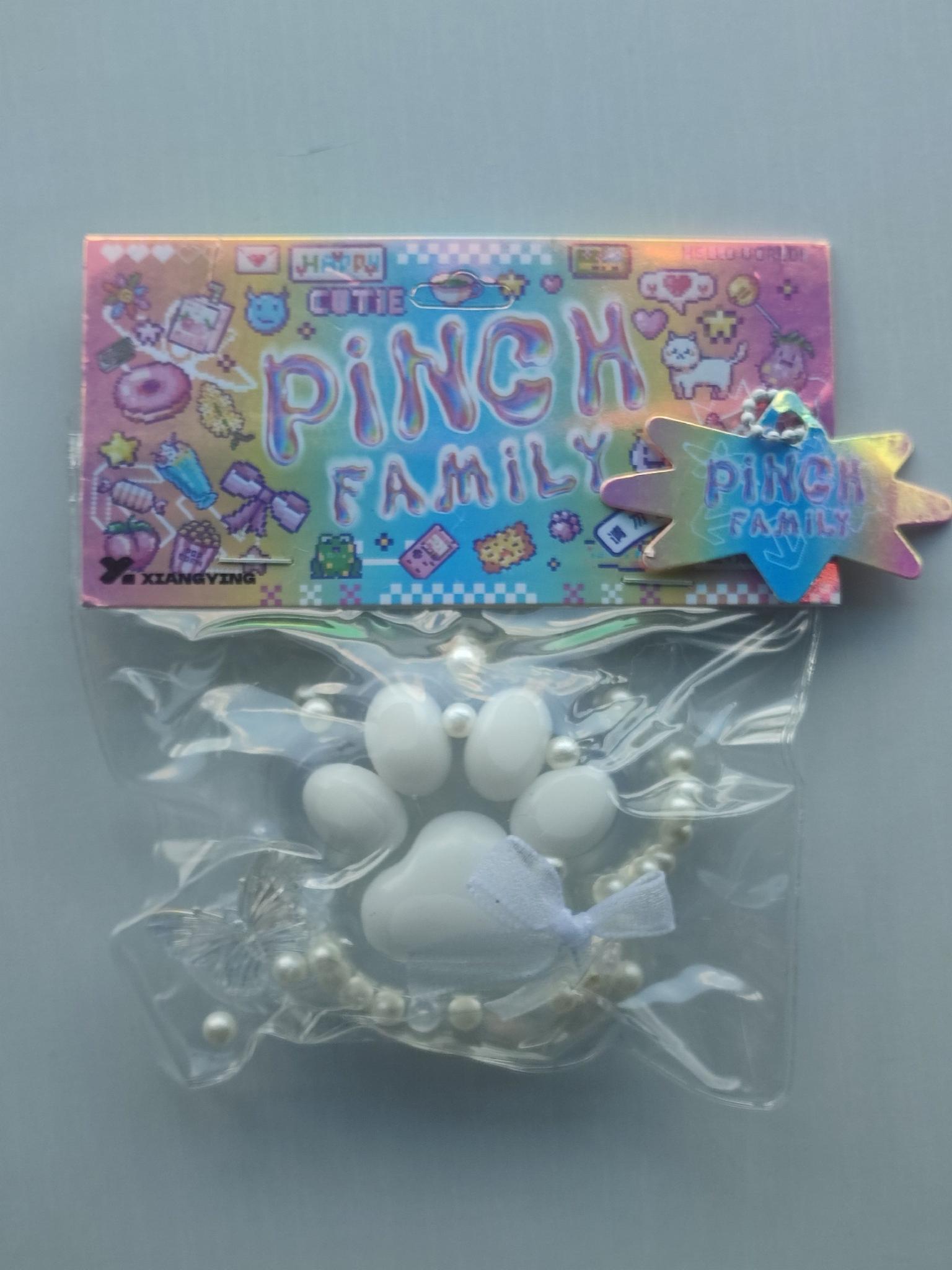 Іграшка антистрес сквіш котяча лапка 7х6 см Прозорий/Білий (2797P)