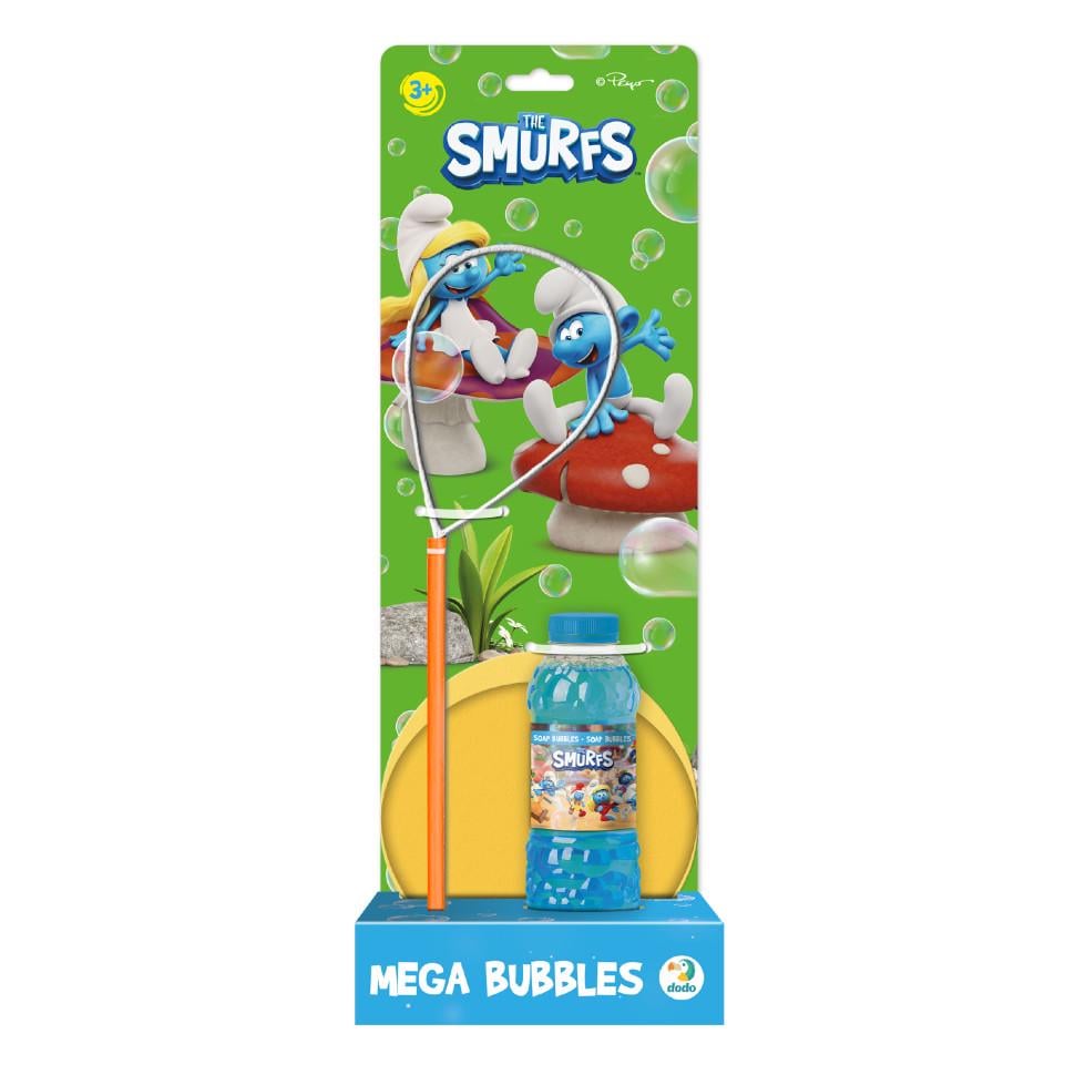 Мыльные пузыри Mega Bubbles с тарелкой The Smurfs 450 мл Синий (MB-350-B-48)