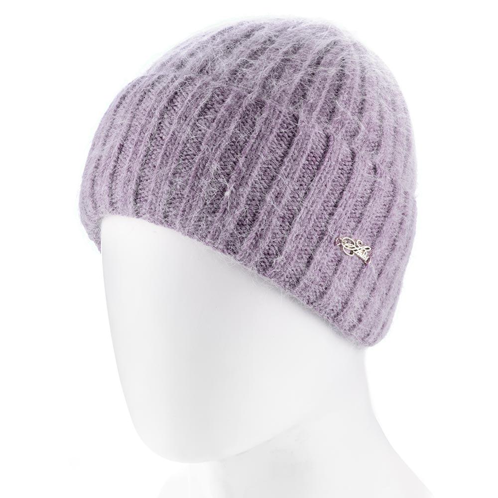 Шапка ангоровая женская Atrics WH776 на флисовой подкладке рубчик L р. 57-58 Сирень - фото 1 Шапка ангоровая женская Atrics WH776 на флисовой подкладке рубчик L р. 57-58 Сирень - фото 1