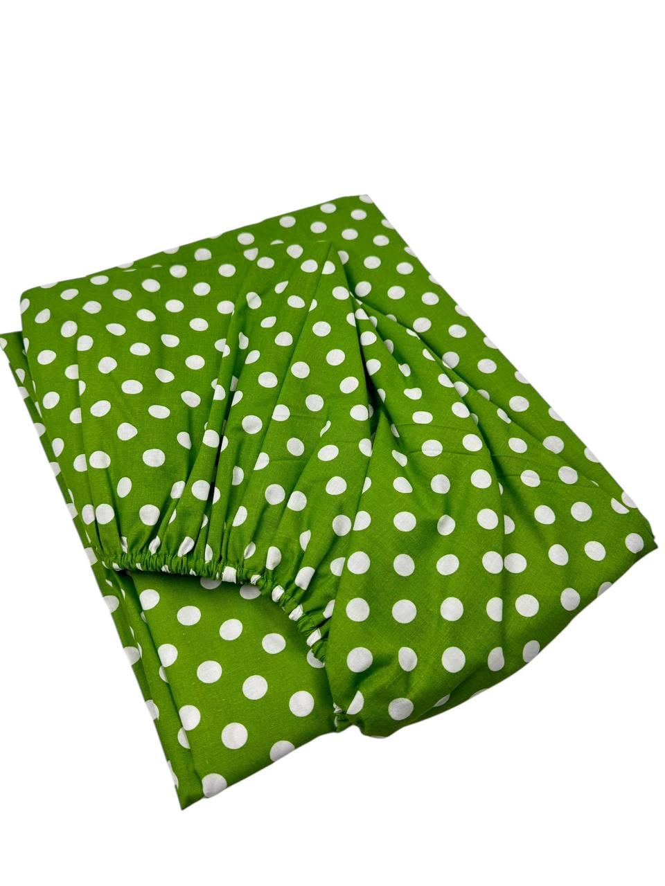 Простыня Горошек на резинке бязь голд 160х200 см (G-14-015/x160)