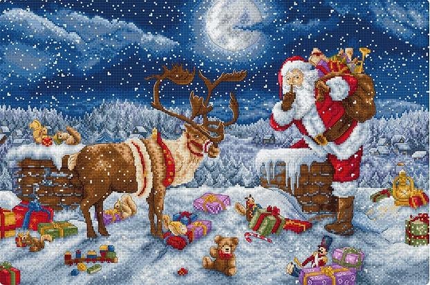 Набор для вышивки крестиком L9958 Silent Night Gift Letistitch Набор для вышивки крестиком L9958 Silent Night Gift Letistitch