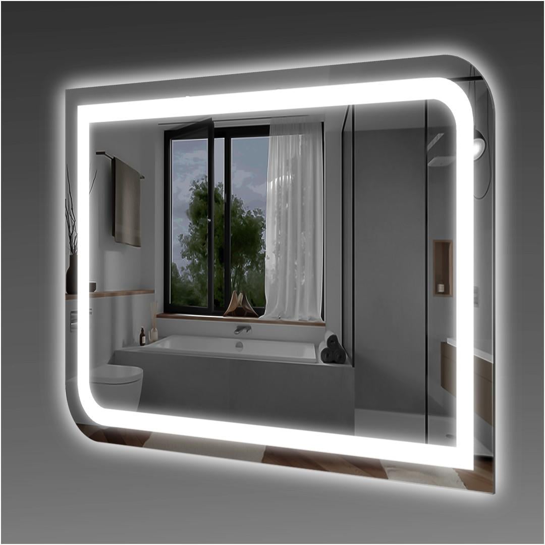 Зеркало EKVATOR MLP-33 с комбинированной LED-подсветкой Премиум 50х70 см