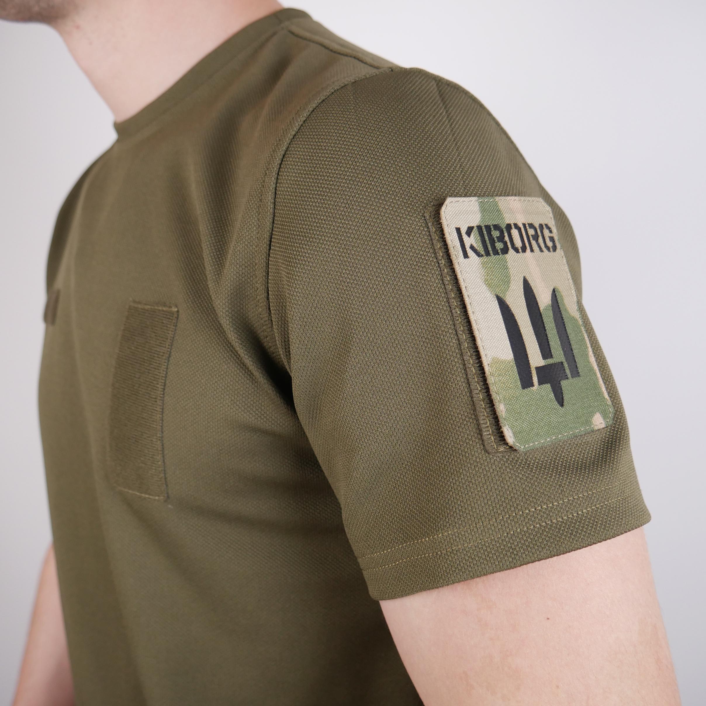 Футболка Kiborg Tactical Coolpass з велкро панелями для шевронів XL Хакі (10895386) - фото 7 Футболка Kiborg Tactical Coolpass з велкро панелями для шевронів XL Хакі (10895386) - фото 7