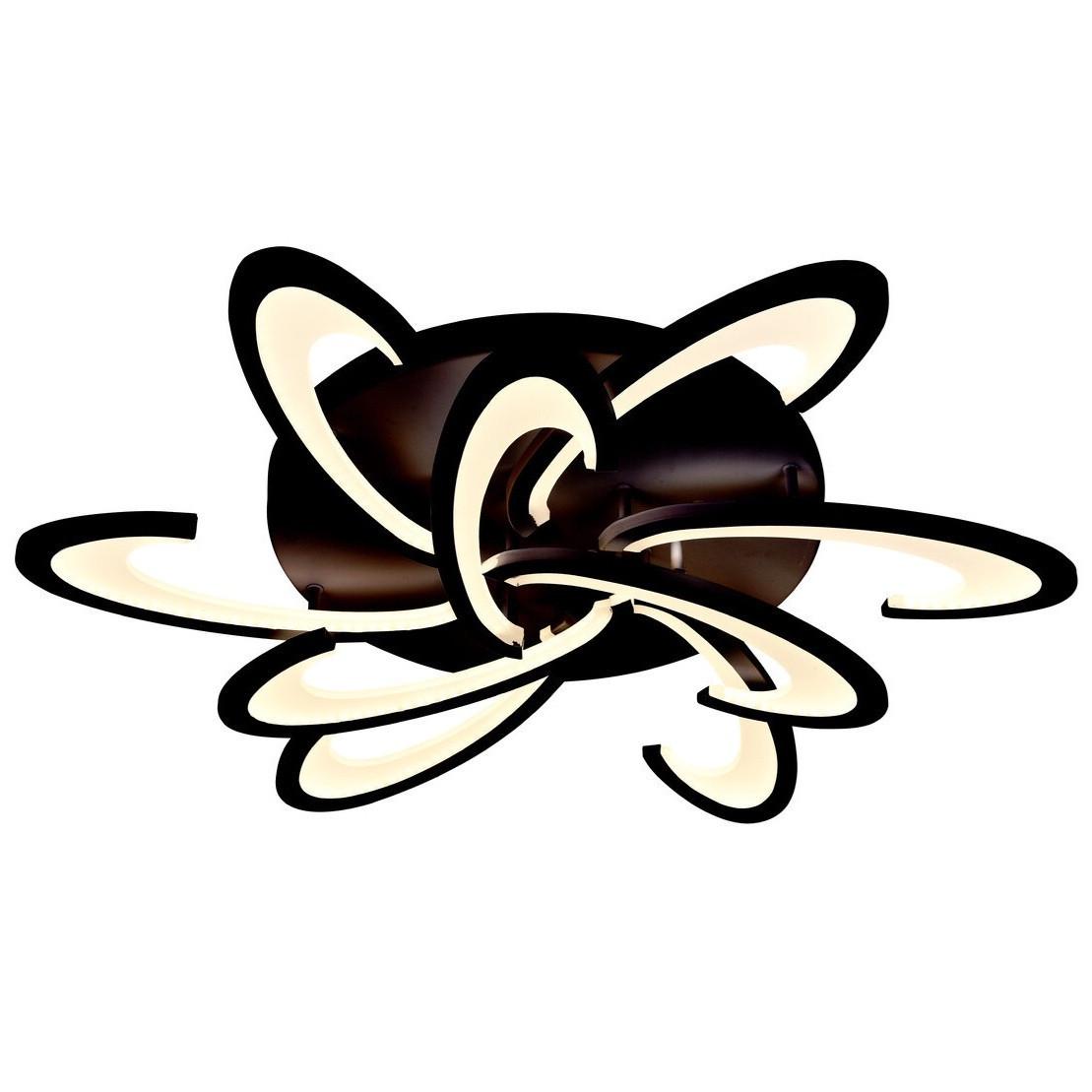 Люстра светодиодная Sirius 133W 3000-6500К Черный (6076-9 BK 133W)