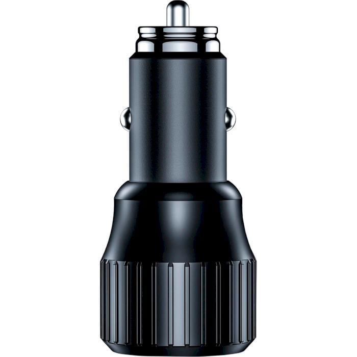 Автозарядка Choetech 63W з підтримкою PD 45W та QC 3.0 18W USB-C+USB-A TC0010-BK Чорний (615285) - фото 2