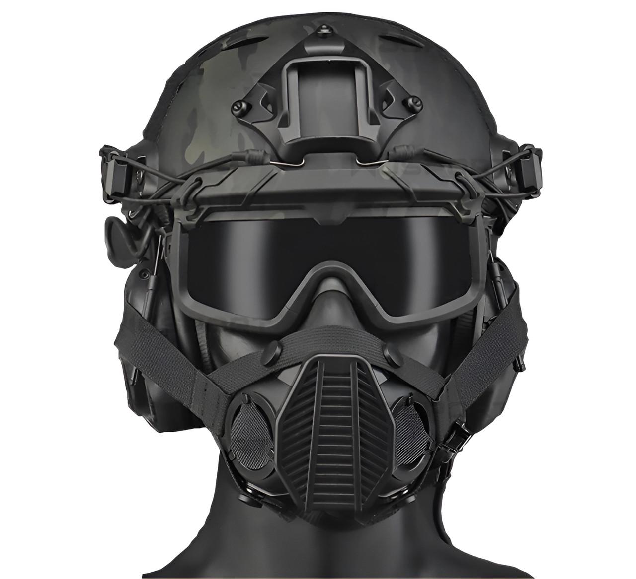 Маска-респіратор зі змінними фільтрами MA-119 Airsoft Оливковий (MK001023) - фото 6 Маска-респіратор зі змінними фільтрами MA-119 Airsoft Оливковий (MK001023) - фото 6