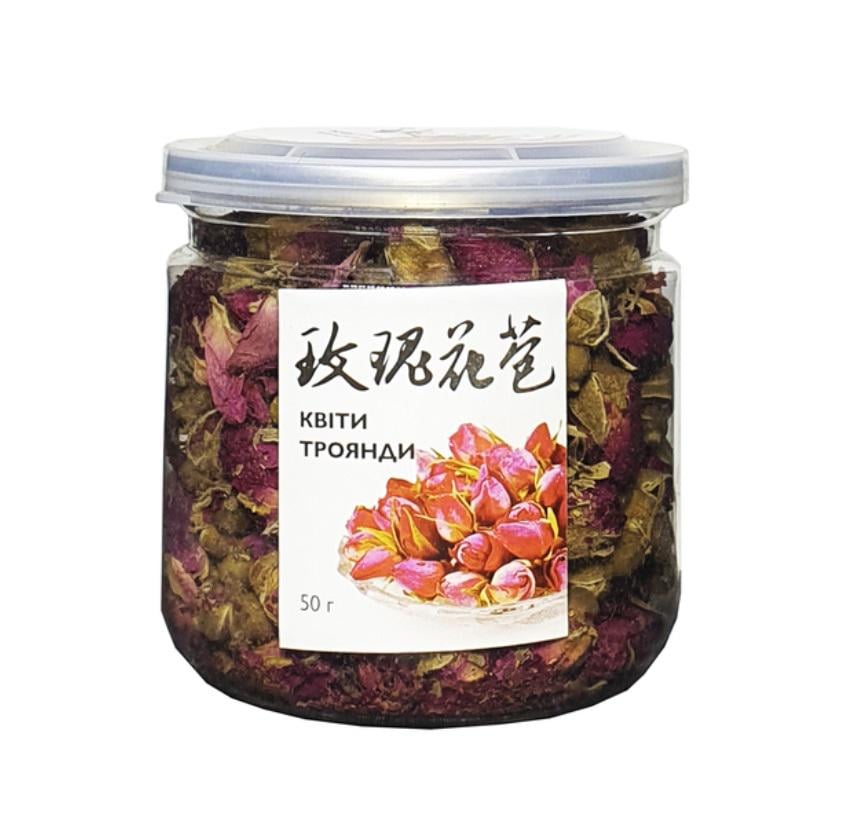 Чай трав'яний квітковий Чайна троянда великі бутони 50 г (OS-KTR-B50)