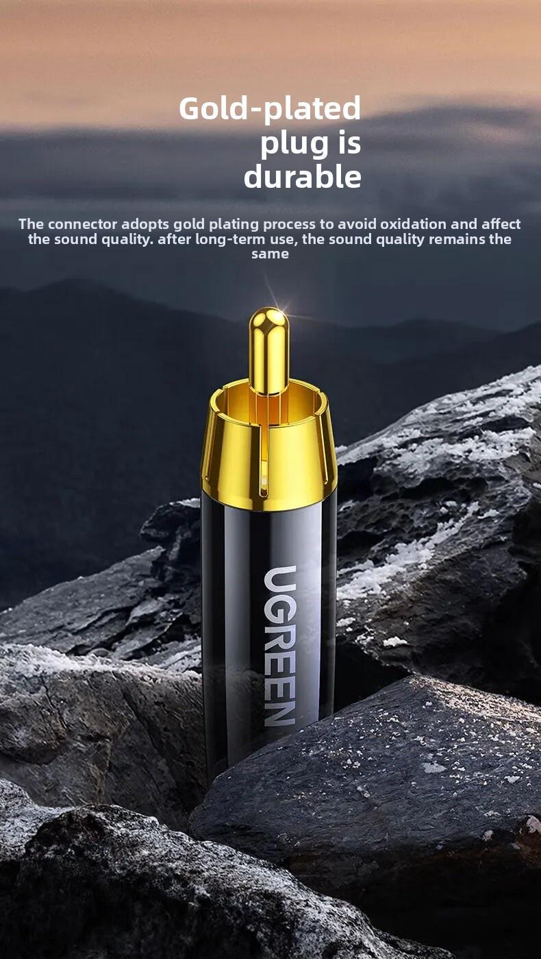 Конектор аудіо шт.екер Ugreen 4 шт. Чорний (60381) - фото 4 Конектор аудіо шт.екер Ugreen 4 шт. Чорний (60381) - фото 4