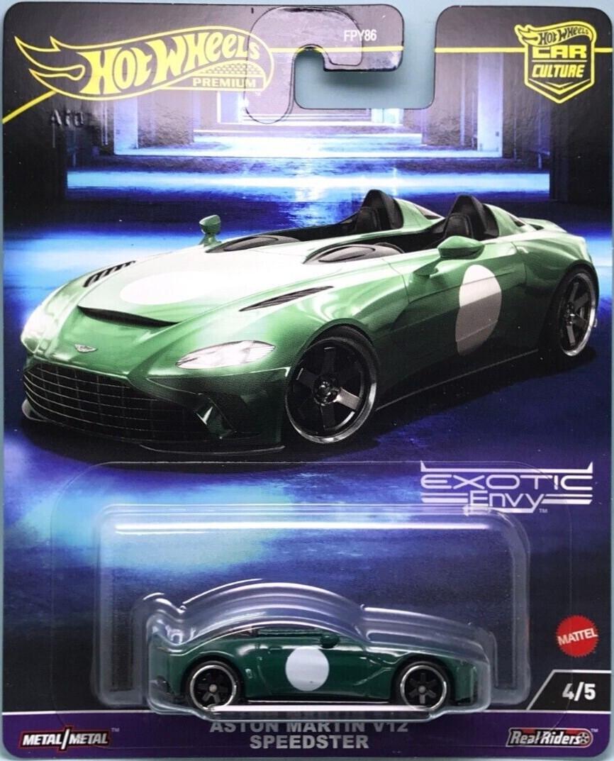 Іграшкова машинка Hot Wheels Premium Aston Martin V12 Speedster 2024 Exotic Envy 4/5 Car Culture (HKC78)