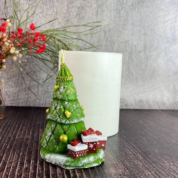 Форма для свечей Елочка с подарками (1390)