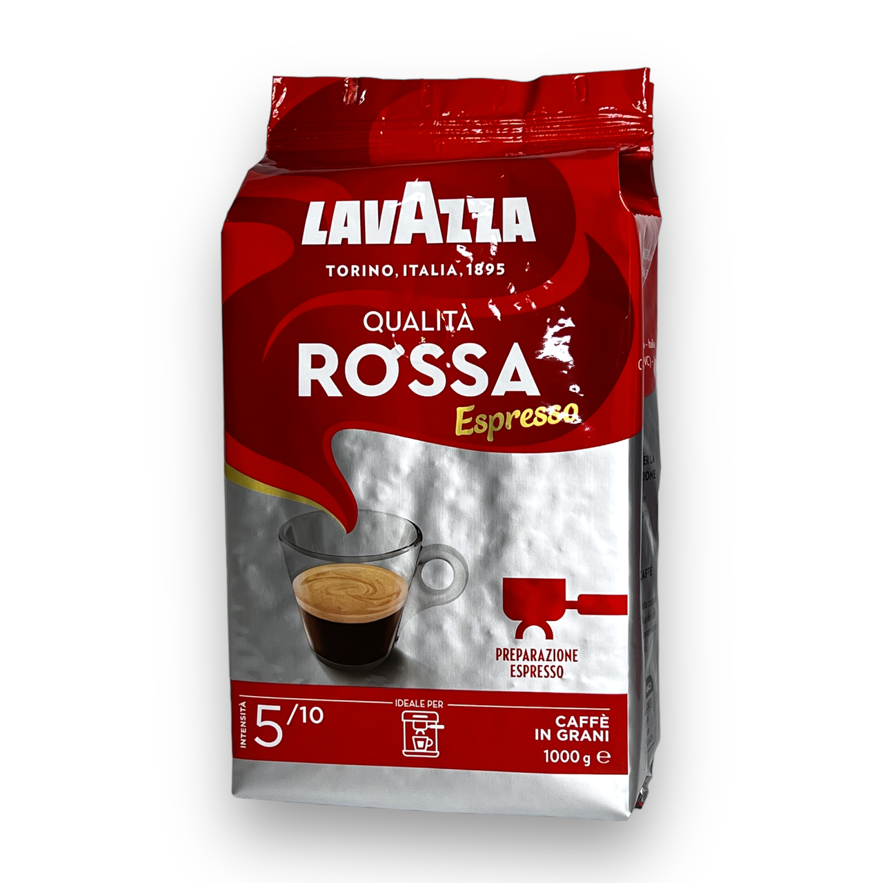 Кава в зернах Lavazza qualita rossa мяка та міцна купаж 1000 г (1891304711)