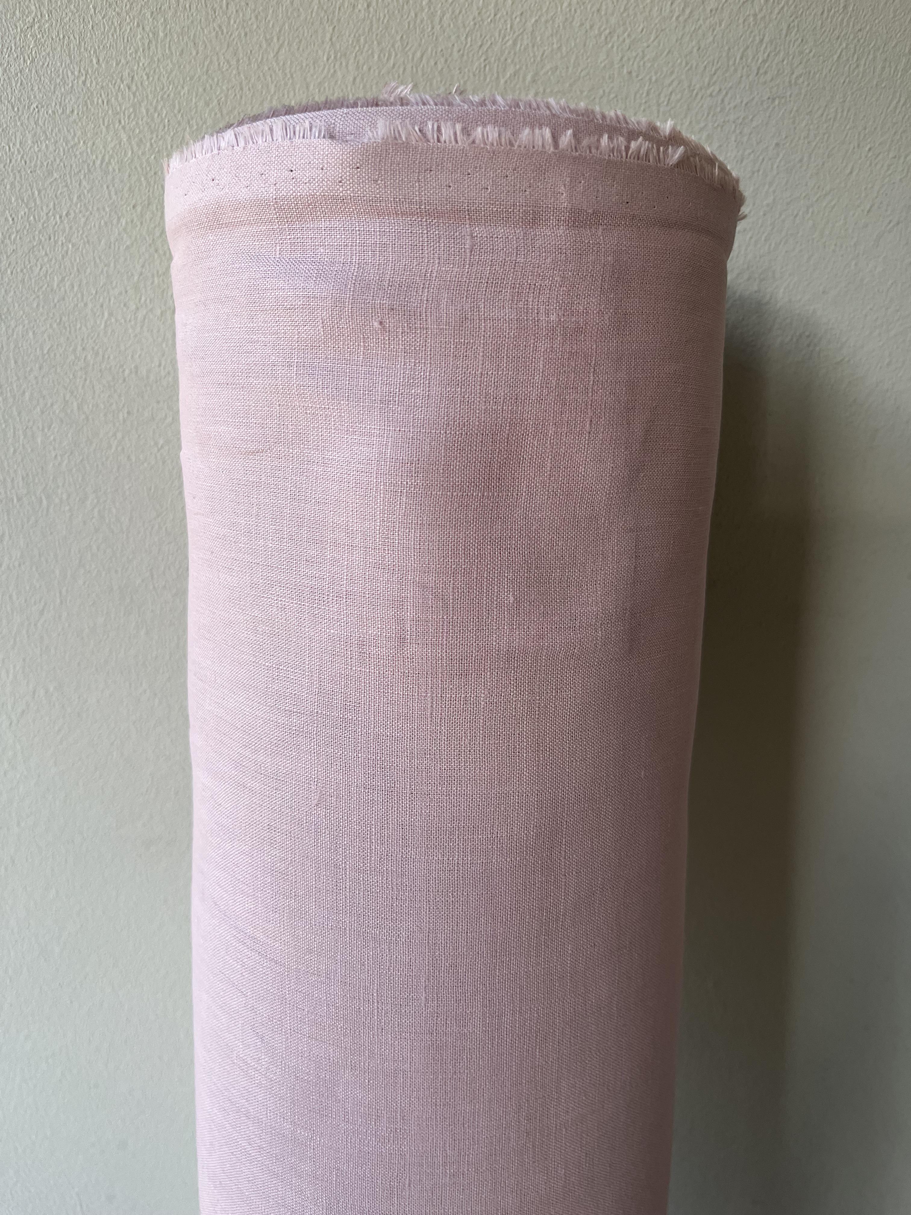 Ткань натуральная Linen Plus льняная 100% 320 Грязно-розовый