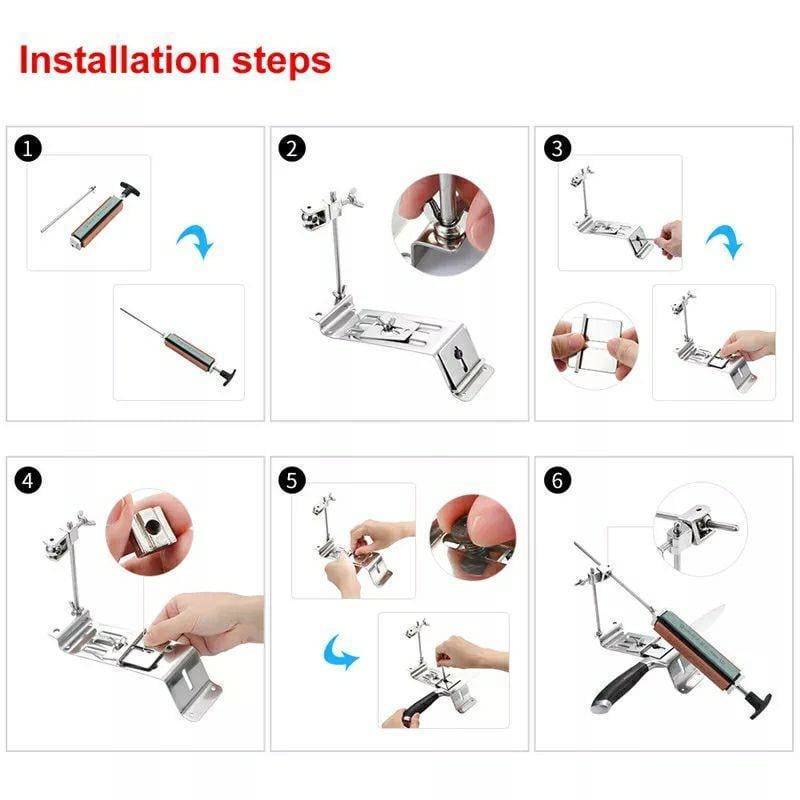 Станок для заточки ножей Ruixin Pro III точилка для ножей/ножниц и 4 камня - фото 6 Станок для заточки ножей Ruixin Pro III точилка для ножей/ножниц и 4 камня - фото 6