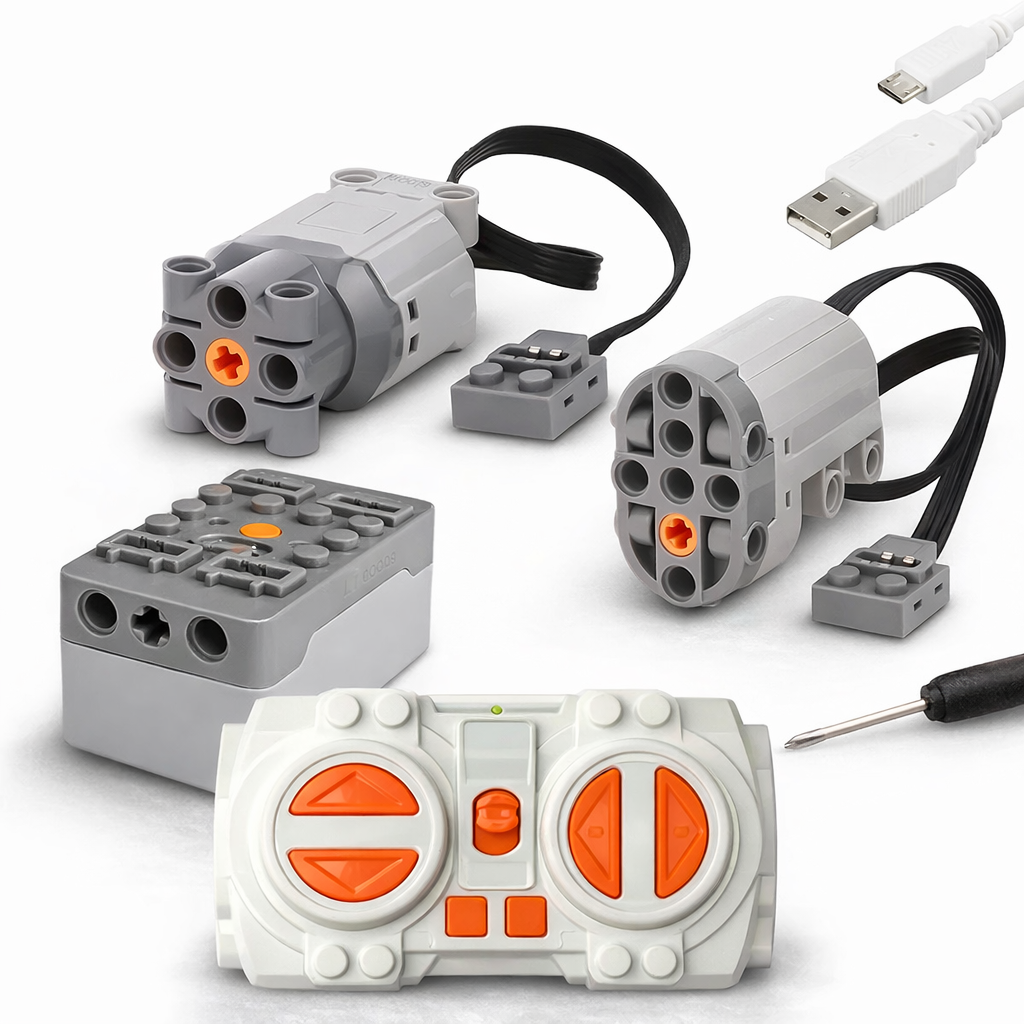 Набор электроники для конструктора Technic мотор/сервопривод/аккумулятор/пульт (32473607)