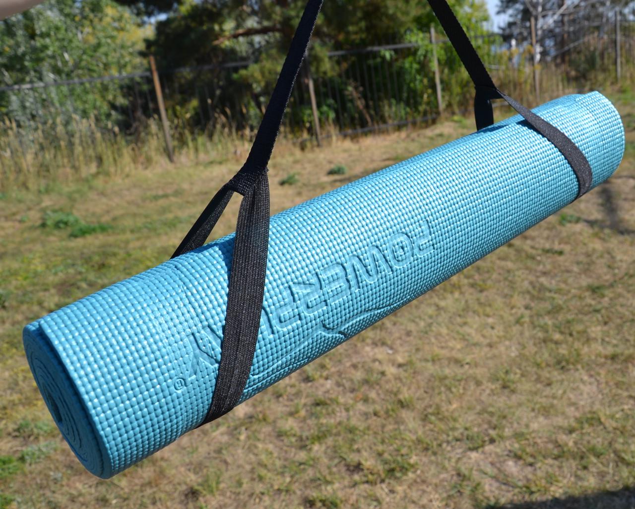 Килимок для йоги та фітнесу PowerPlay 4010 PVC Yoga Mat Зелений (20176187) - фото 6